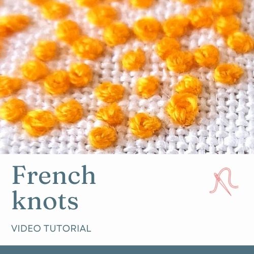 Video tutorial de bordado de nudos franceses