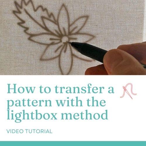 Cómo transferir un patrón con el método de la caja de luz - videotutorial