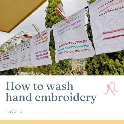 Cómo lavar los bordados a mano