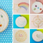 Patrones de bordado para principiantes. 15 diseños modernos de bordados a mano inspirados en el espacio y llenos de color para decorar tu casa y tu ropa