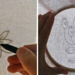 Cómo transferir patrones de bordado a mano – método sencillo y económico Lightbox