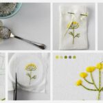 Bolsitas perfumadas con un tutorial de bricolaje con bordados florales