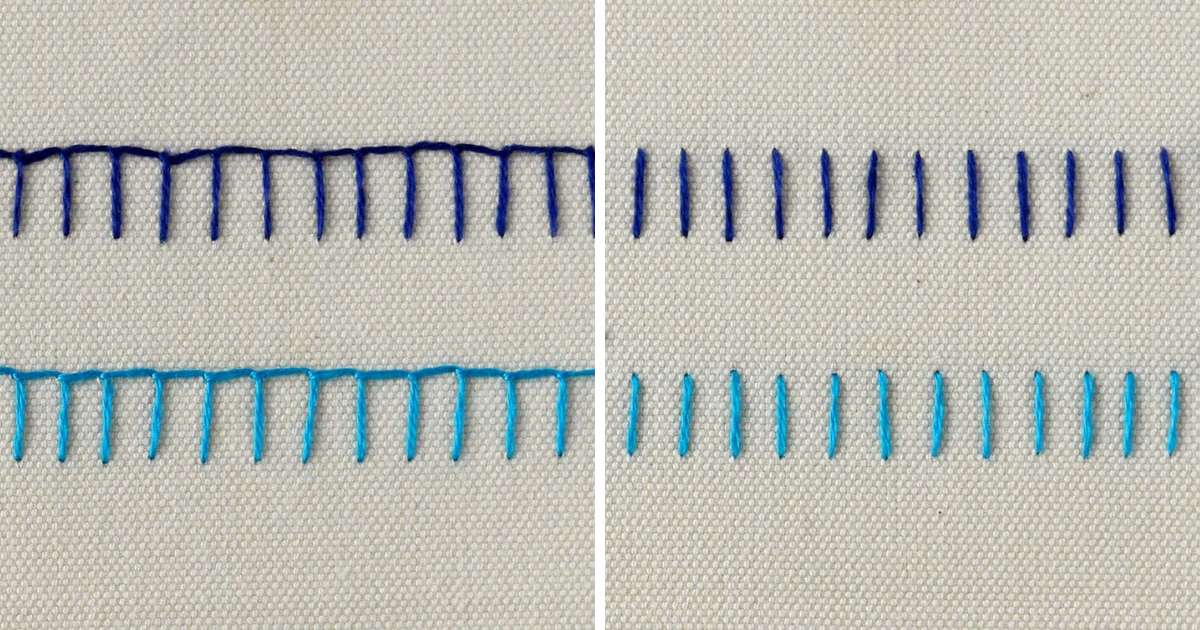 Diferencia entre puntadas de Mantilla y de Ojal