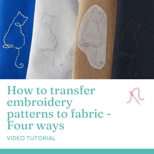 Cómo transferir patrones de bordado a la tela - Cuatro maneras
