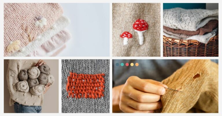 Visible Mending Knitwear: Un enfoque creativo y sostenible