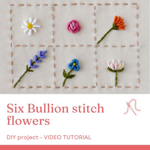 Vídeo tutorial de seis flores de punto Bullion