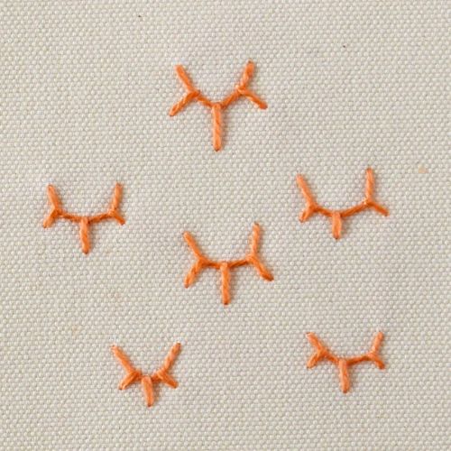 Bordado de punto de corona