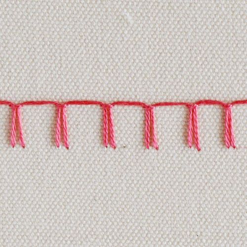 Punto de manta espejado