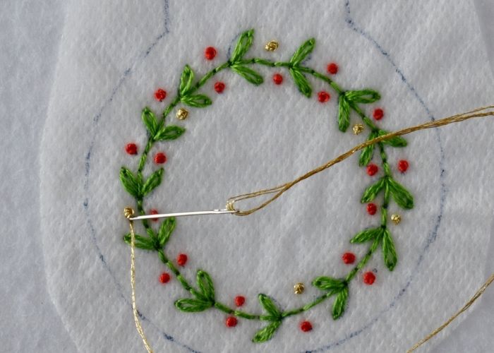 Golden french knots