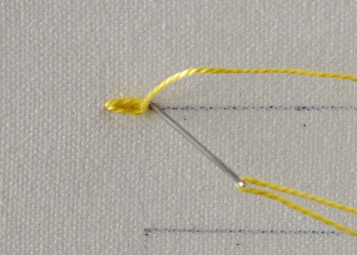 Detached Chain Stitch Step 4