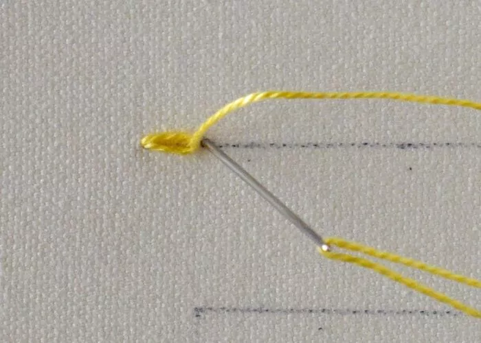 Detached Chain Stitch Step 4