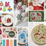 Diseños de bordados navideños de moda e ideas de decoración navideña para 2024