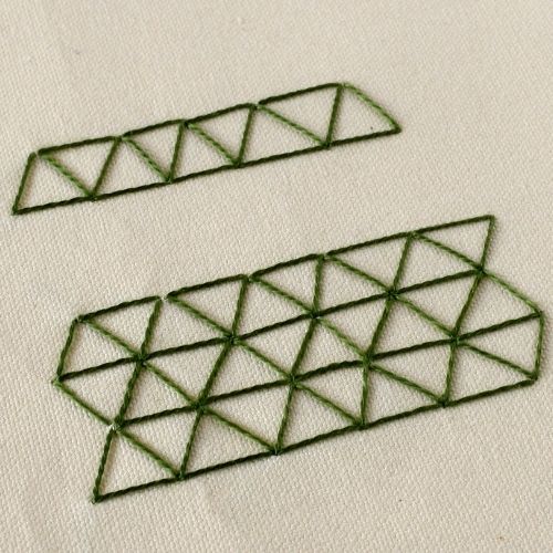 Punto turco triangular