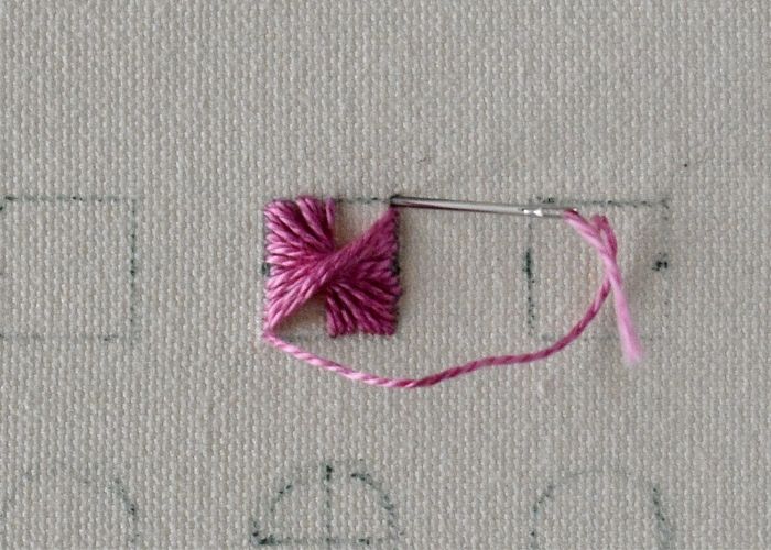 Rhodes Stitch step 5