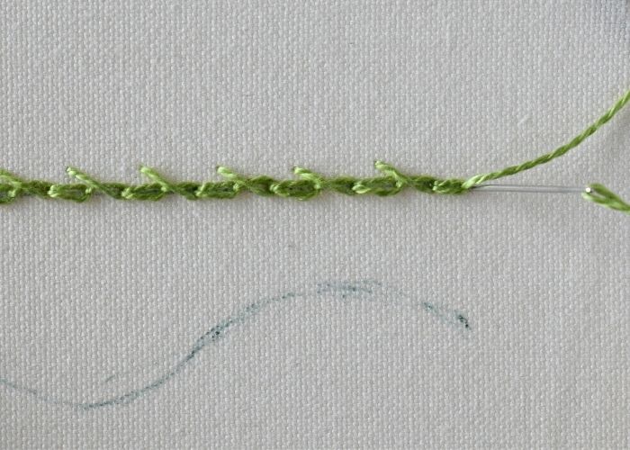 Barred Chain Stitch Step6