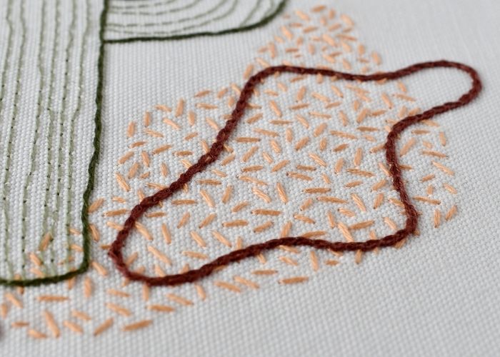 Chain stitch embroidery 2