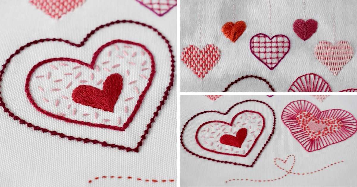 Cómo bordar corazones: Un tutorial de bordado a mano para el día de San Valentín