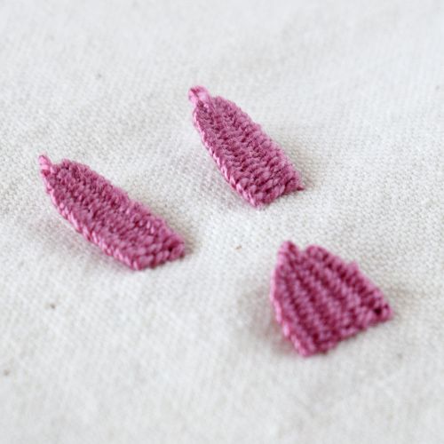 Punto picot tejido en offset