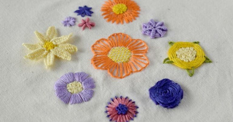 Tutorial de bordado floral para principiantes imagen principal