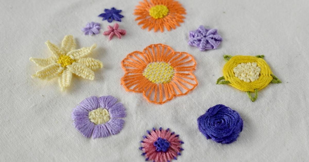 Tutorial de bordado floral para principiantes imagen principal