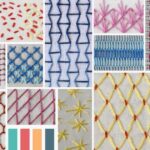 Puntadas de relleno abiertas para rellenos ligeros y vaporosos en el bordado a mano moderno.