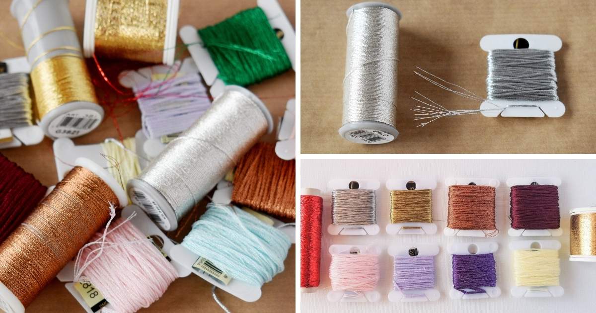 Bordado a mano con hilo metálico Portada