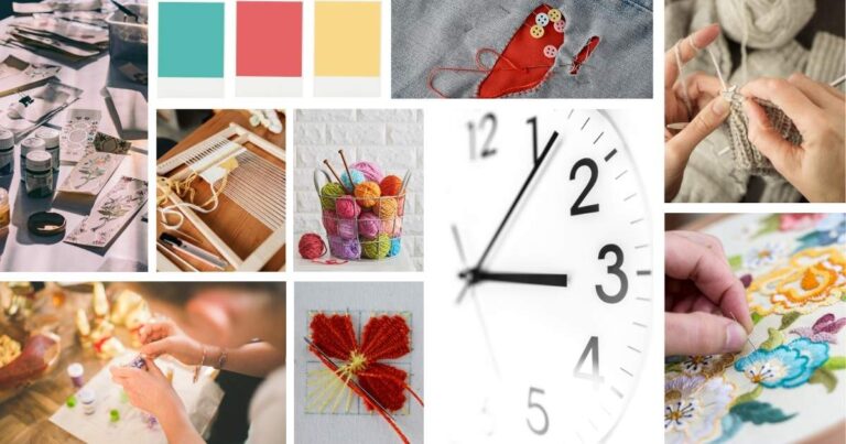 Cómo encontrar tiempo para bordar y otras actividades creativas